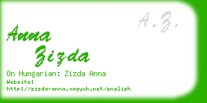 anna zizda business card